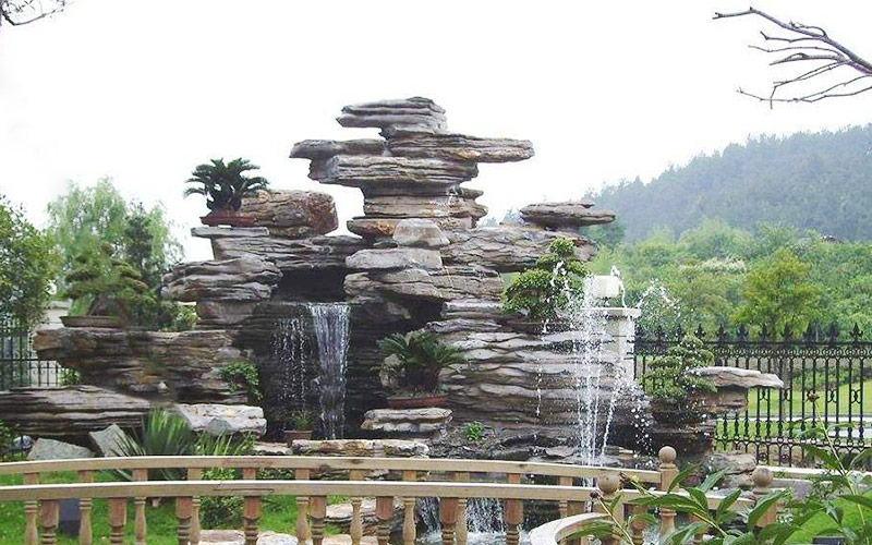 千层石假山
